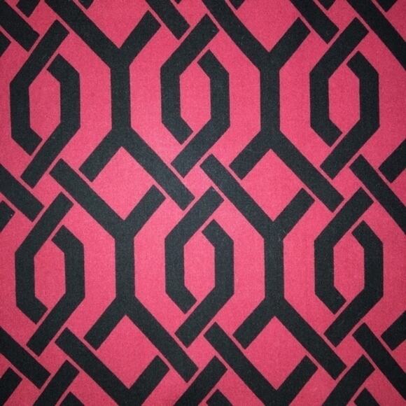 Escapada Trellis Print Top Crimson Black Size XS - Picture 3 of 5